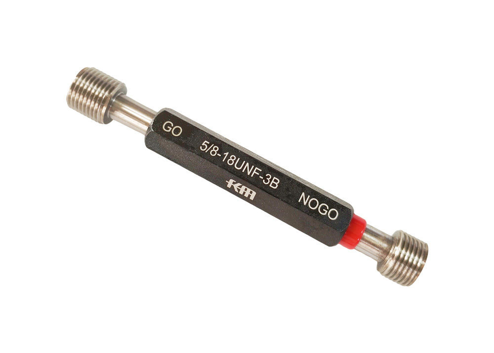 Go and Nogo Inch Thread Plug Gauge 5/8-18 UNF 3B Measuring Tool with Calibration Certificate