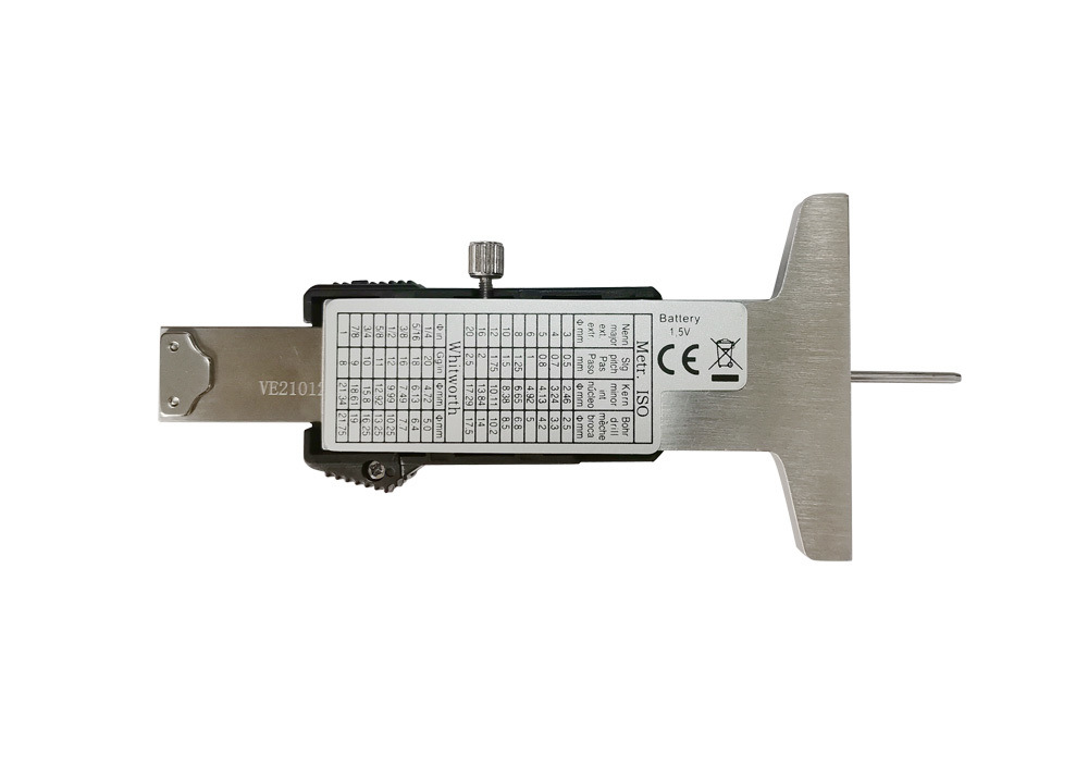 Car Tire Tread Depth Gauge 0-25mm with Resolution 0.01mm