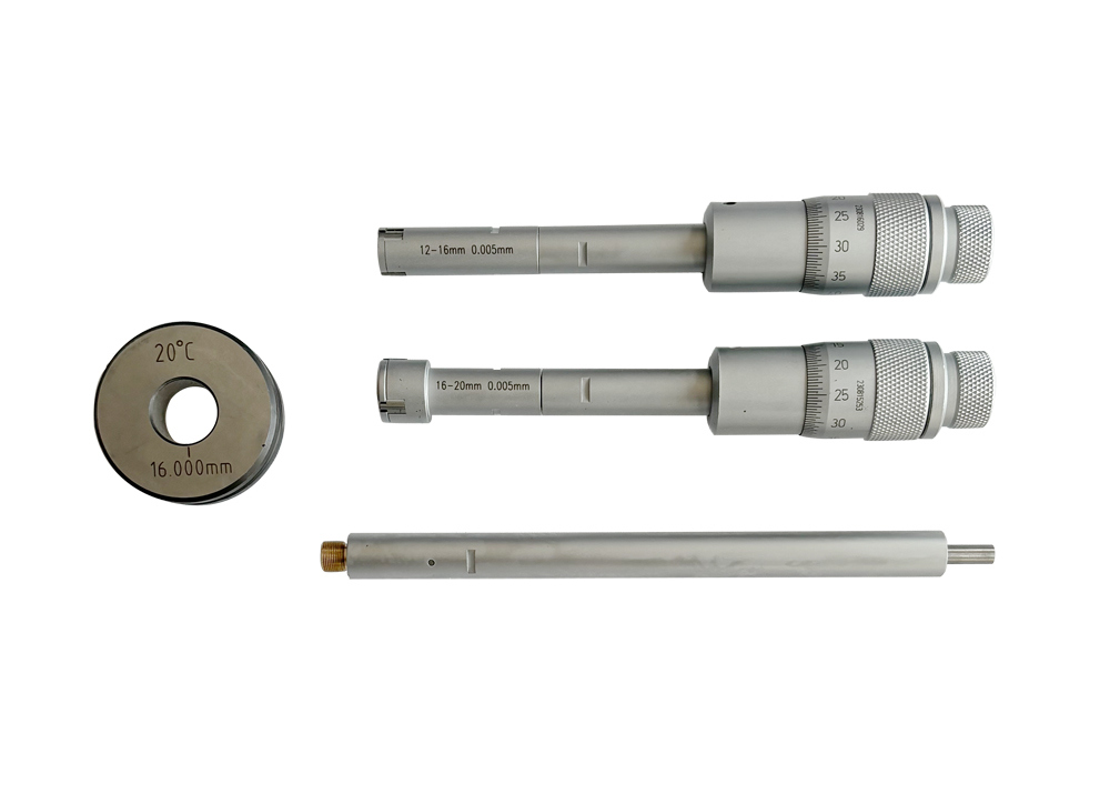 Industrial Three-Point Internal Micrometer Master Set For Demanding Workshop Use