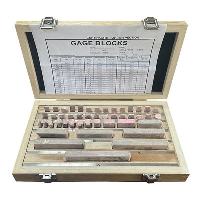 46pcs blok gauge persegi panjang diatur Metrik standar DIN