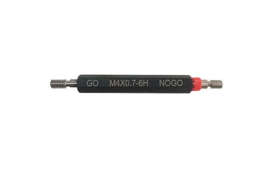 GO dan NOGO M4.0 Metric Plug Gauge dengan Pitch 0.7 untuk Inspeksi Bagian Threaded