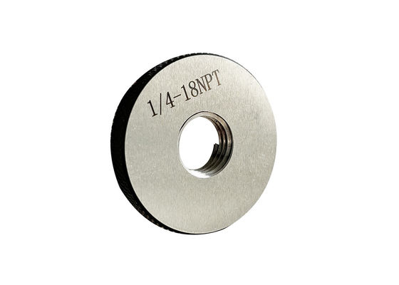 1/4-18 NPT Taper Pipe Thread Ring Gauge untuk Inspeksi NPT dan NPTF Thread
