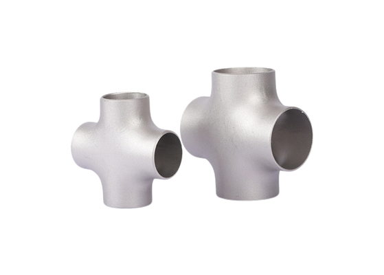 Permukaan Akhir Shot Blasting Fitting Pipa Silang Seamless Titanium dengan Kustomisasi OEM
