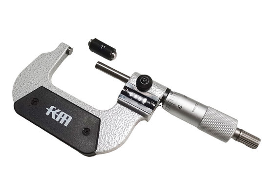 Mikrometer Penghitung Mekanik Rentang 1-2″ untuk Pengukuran Luar