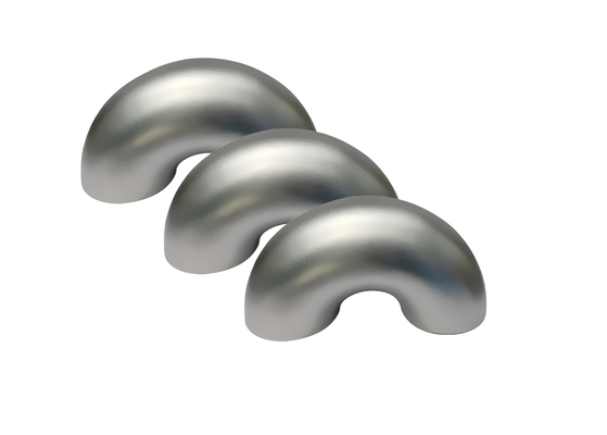 Harga berkualitas tinggi DN40 * 3mm GR2 Pipe Fitting Butt Welding Titanium 180 derajat siku